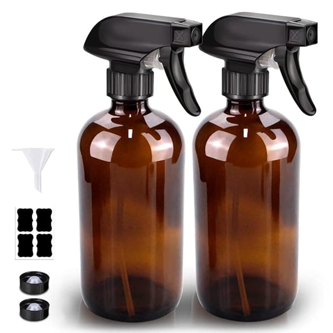16oz Amber Glass Spray Bottle